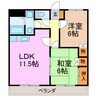 グリーンワイズ 2LDKの間取り
