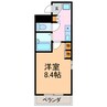 カサブランカ二村台 1Kの間取り