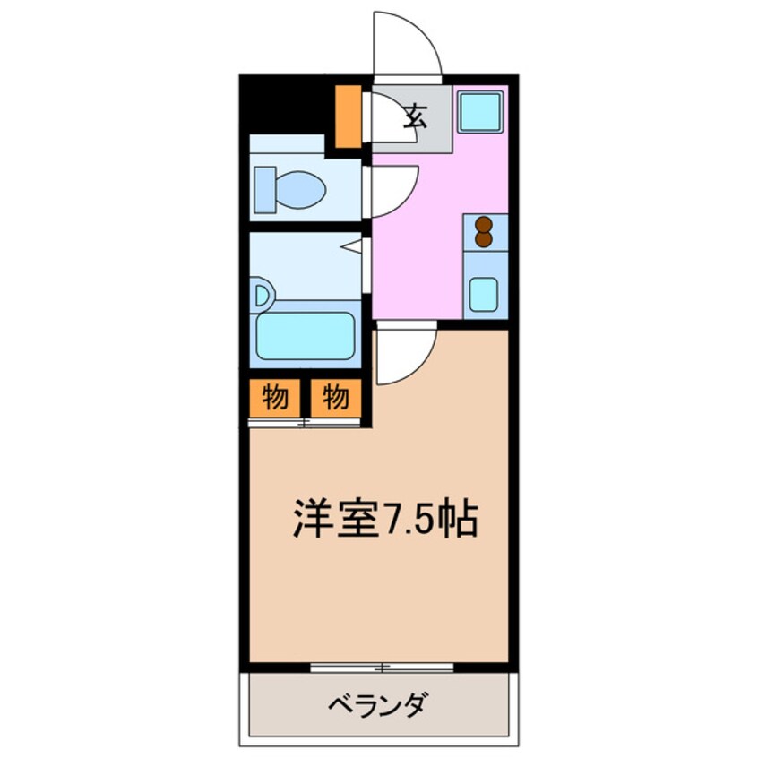 間取図 カサブランカ二村台