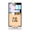 マーベラスNAKANO 1Kの間取り