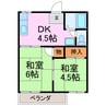 フォーブルマイ 2DKの間取り