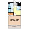 ラフィーネ 1Kの間取り