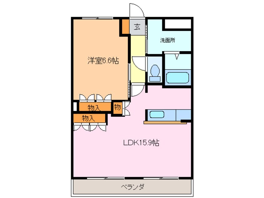 間取図 イーストヒルズ緑