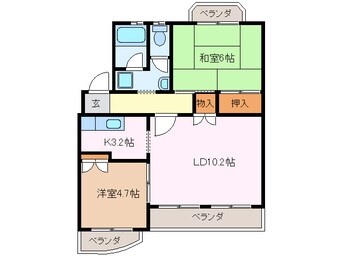 間取図 カーサタツミ