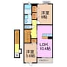 フォルテシモ　ｆ 2LDKの間取り