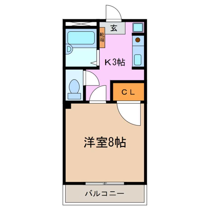 間取図 ハースヒルズ赤池Ⅲ