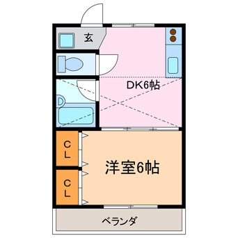 間取図 アクセスコートⅡ