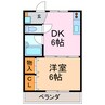 アクセスコートⅡ 1DKの間取り