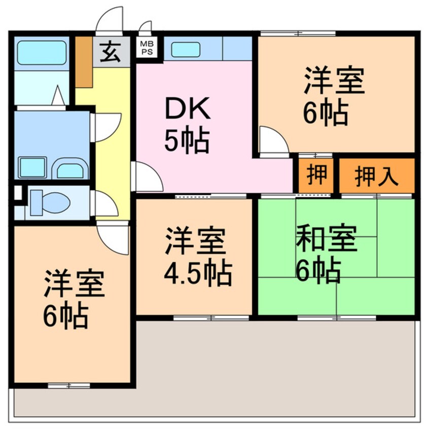 間取図 メゾン　ミウラ