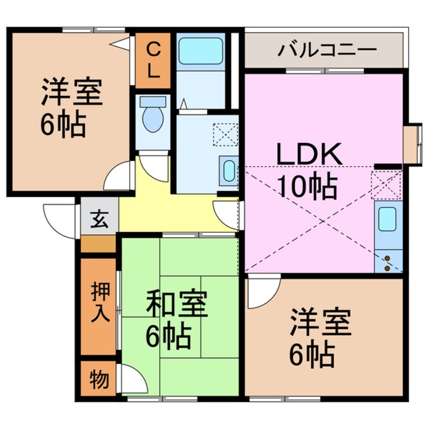 間取図 アドザックス桃山