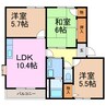 アドザックス桃山 3LDKの間取り