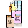 レザン 1LDKの間取り