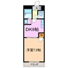 メルクーリオ 1DKの間取り