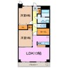 ガーデンヒルズ上ノ山1 2LDKの間取り