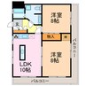 マイアみどり 2LDKの間取り