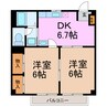 名鉄名古屋本線/鳴海駅 バス:8分:停歩4分 2階 築32年 2DKの間取り