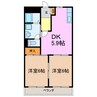 アズールN 2DKの間取り