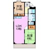 メゾンリヴェール 2LDKの間取り