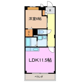 間取図 プランドール尾崎山