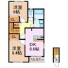 フィオーレ（八つ松） 2LDKの間取り