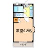 エスペランサ豊明 1Kの間取り