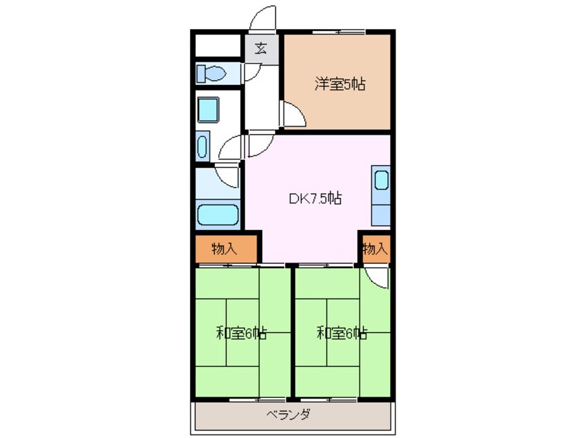 間取図 シャトーレ滝ノ水