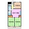シャトーレ滝ノ水 3DKの間取り