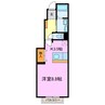 サニーサイドヒルズ 1Kの間取り