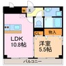 ラヴィータ野並 1LDKの間取り