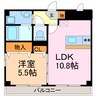 ラヴィータ野並 1LDKの間取り