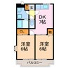 アーバンライフ二村台 2DKの間取り