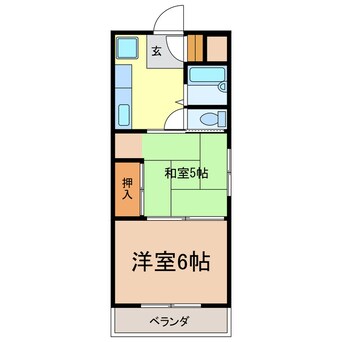 間取図 カレッジハイツ豊明