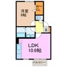 ピュアコート 1LDKの間取り
