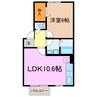 ピュアコート 1LDKの間取り
