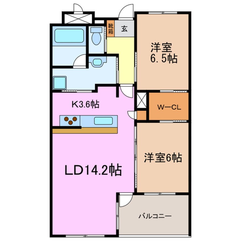 間取図 ボヌール