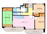 マンションヒルズ 3LDKの間取り