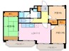 マンションヒルズ 3LDKの間取り