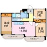 マンションヒルズ 3LDKの間取り