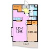 ホワイトクレイン 1LDK+Sの間取り