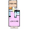 シャルマン（清水山） 1LDKの間取り
