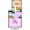 シャルマン（清水山） 1LDKの間取り