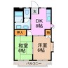 アーバニア武路Ａ棟Ｂ棟 2DKの間取り