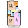 プリマベーラ 2DKの間取り