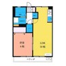若宮ハイツ 1LDKの間取り