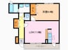 エルシノア 1LDKの間取り