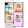ＳＥＲＥＮＯⅡ 2LDKの間取り