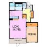 Palazzo 1LDKの間取り
