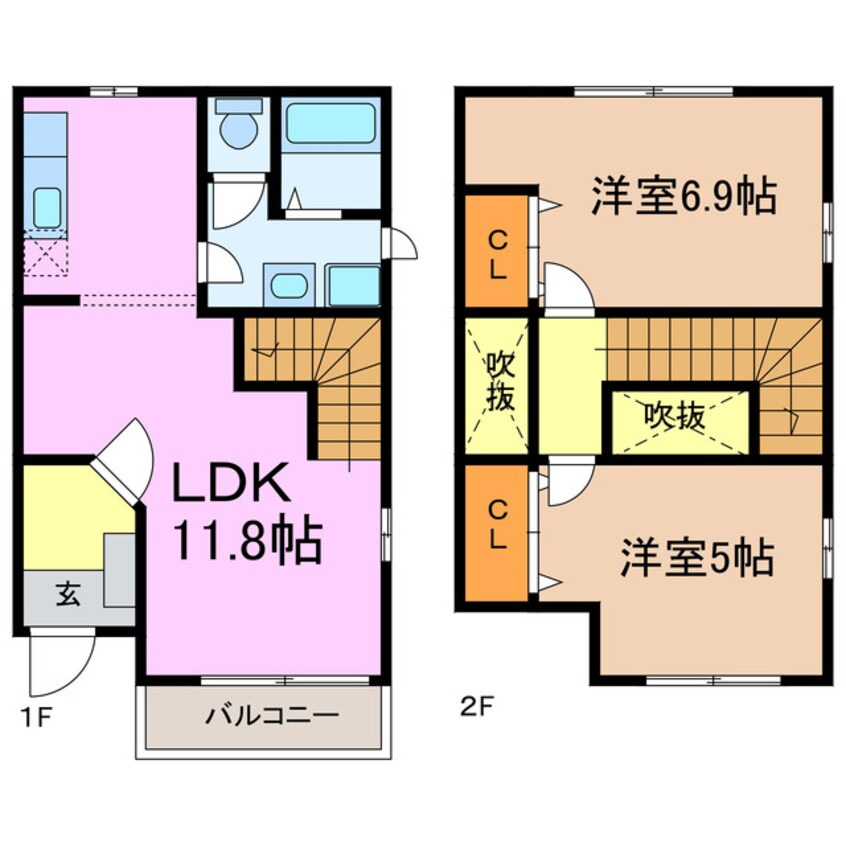 間取図 クレストヒルズ（伊賀殿）