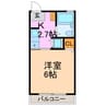 エクセル２１ 1Kの間取り