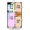 滝ノ水パークアベニュー 2LDKの間取り